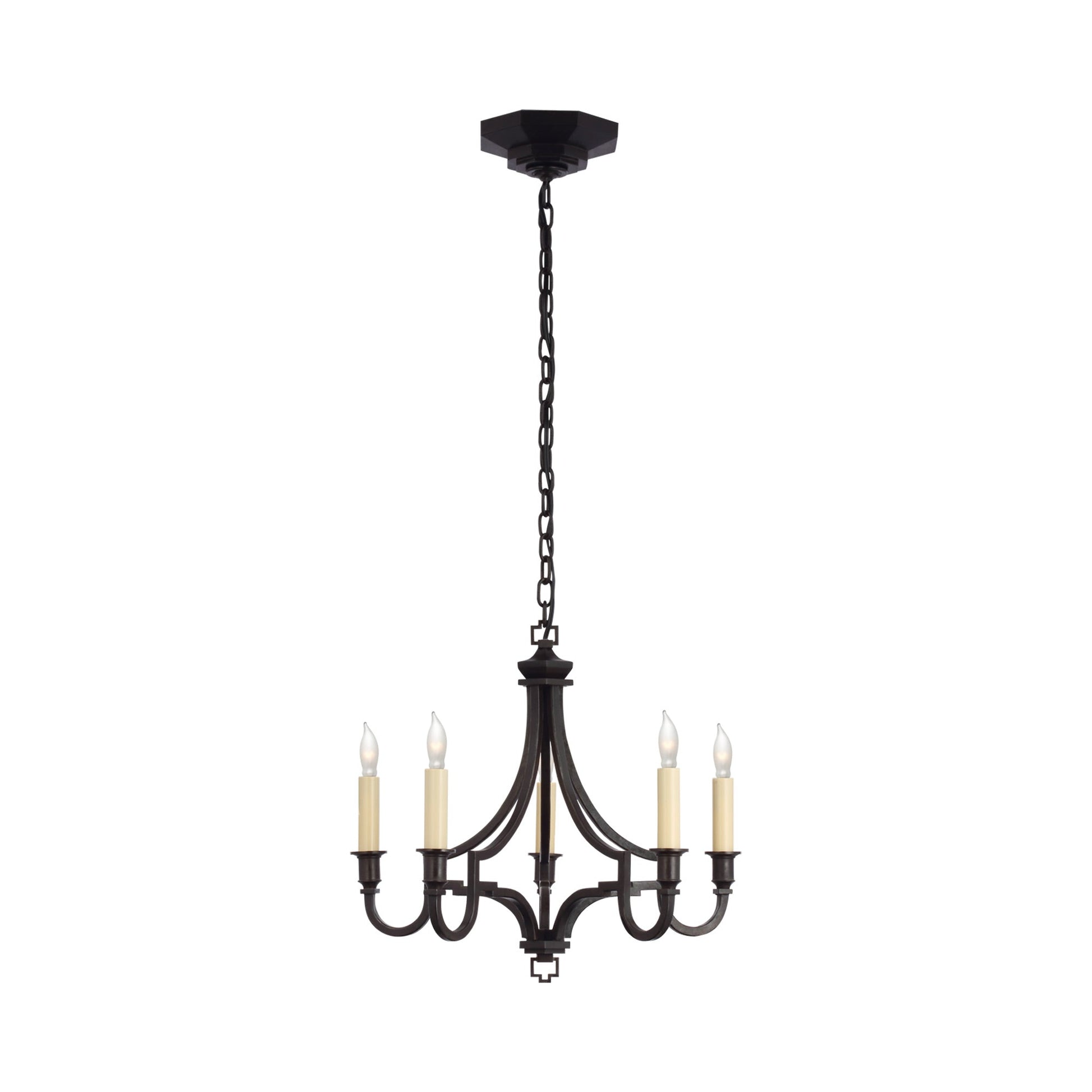 Mykonos Chandelier in Aged Iron (Small).