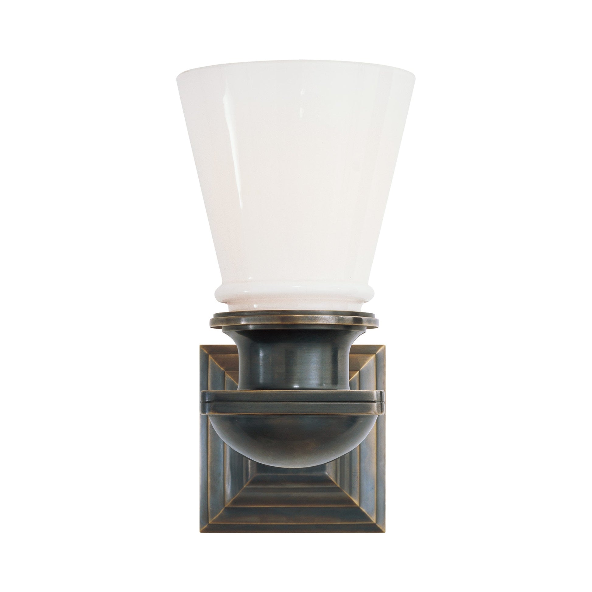 New York Subway Bath Wall Light in Bronze.