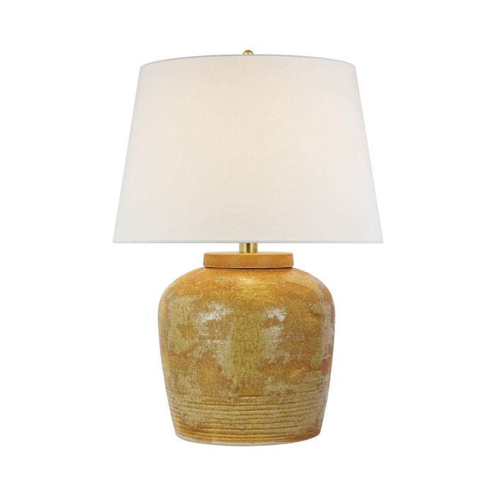 Nora LED Table Lamp in Yellow Oxide.