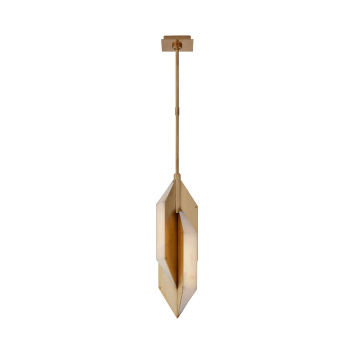 Ophelion LED Pendant Light in Antique-Burnished Brass (Small).