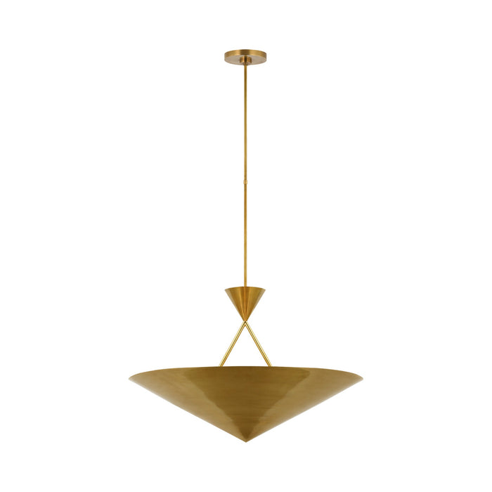 Orsay LED Chandelier in Hand-Rubbed Antique Brass.