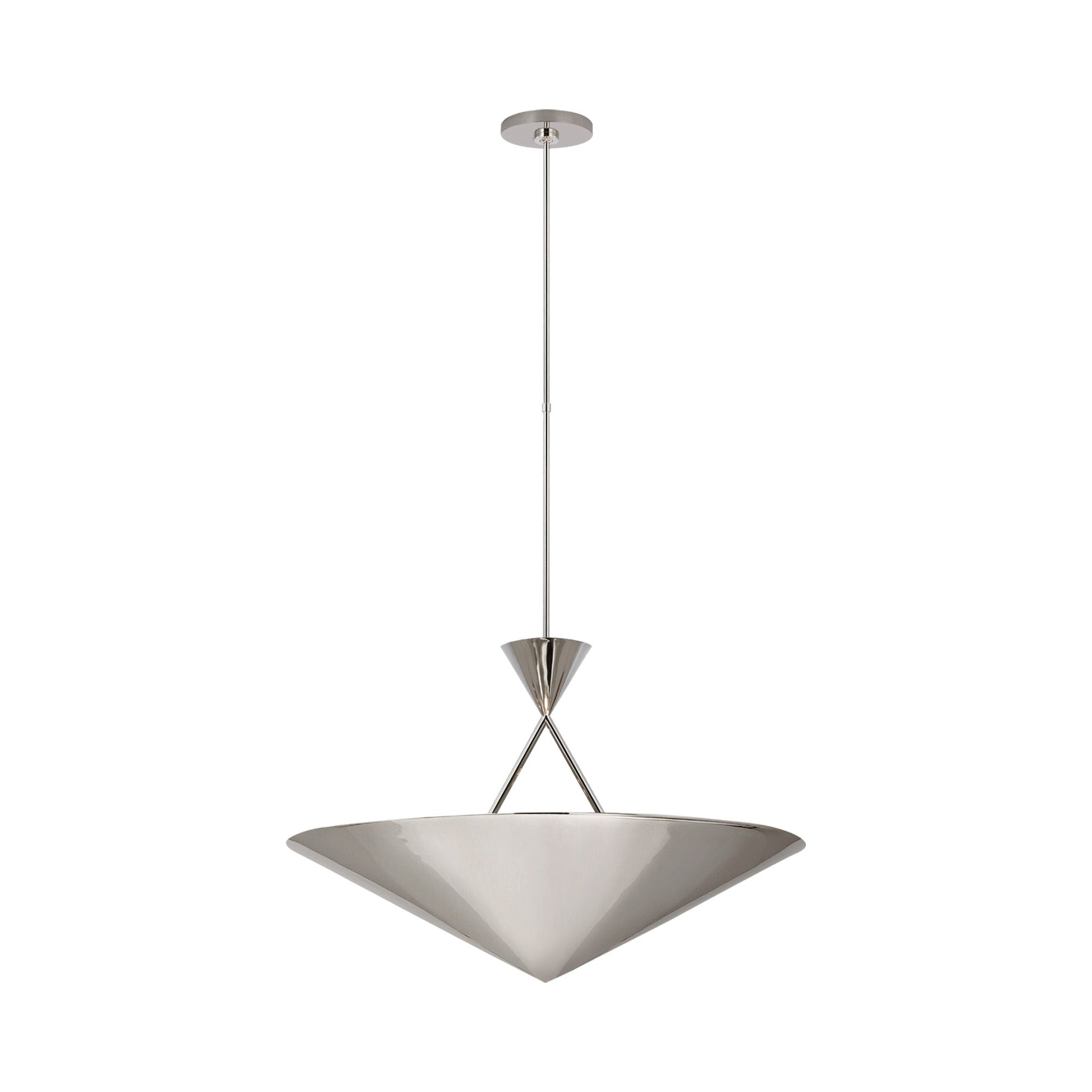 Orsay LED Chandelier in Polished Nickel.