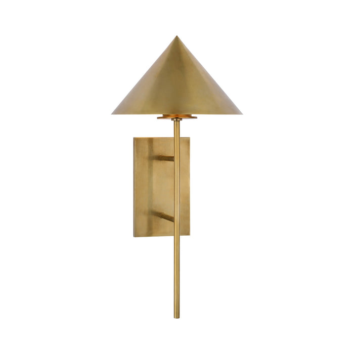 Orsay LED Tail Wall Light in Hand-Rubbed Antique Brass.