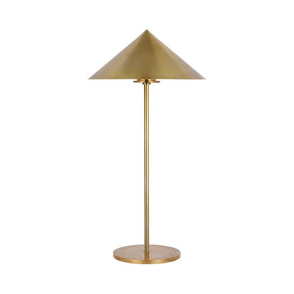 Orsay Tall LED Table Lamp in Hand-Rubbed Antique Brass.