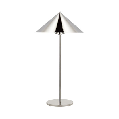 Orsay Tall LED Table Lamp in Polished Nickel.