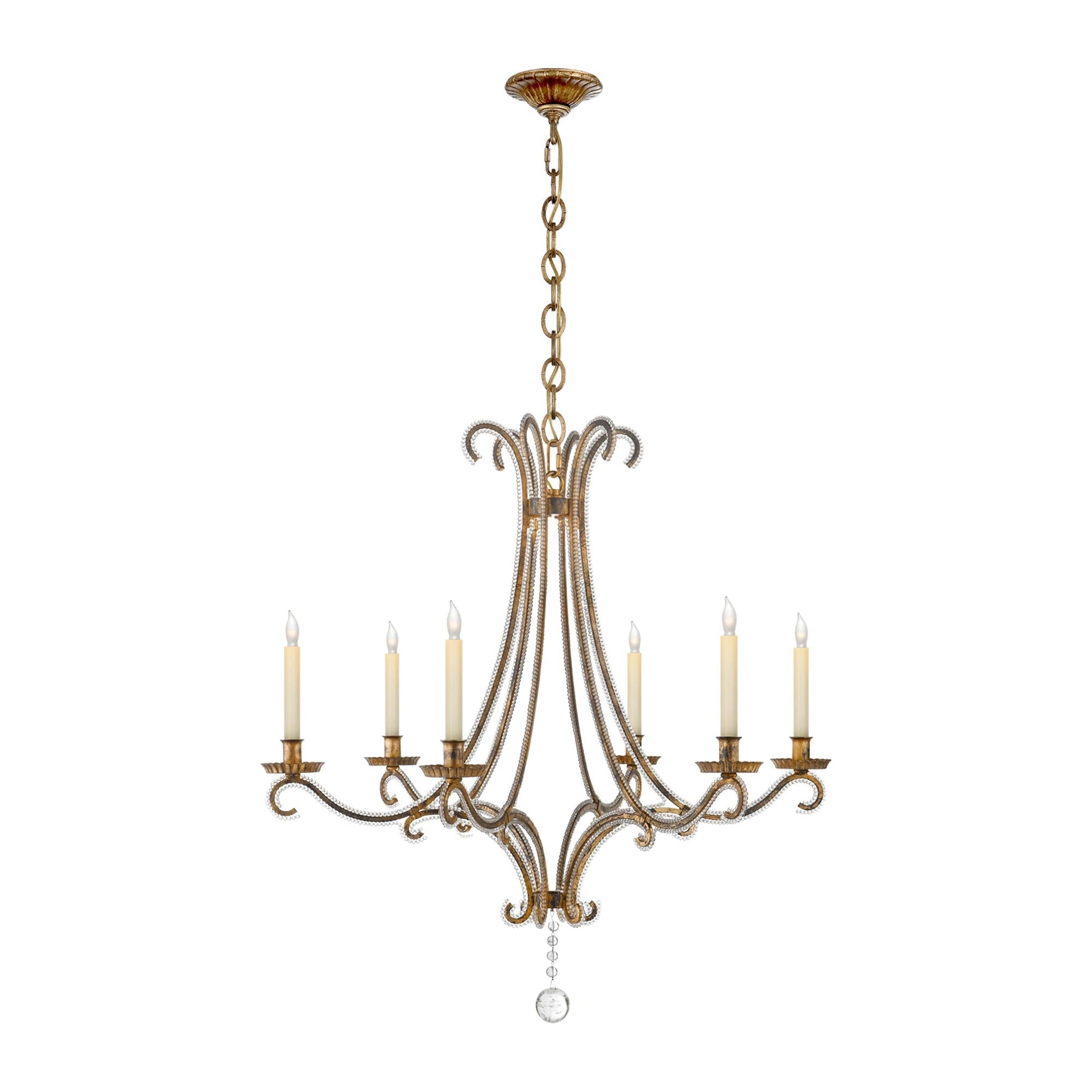 Oslo Chandelier in Gilded Iron (Medium).