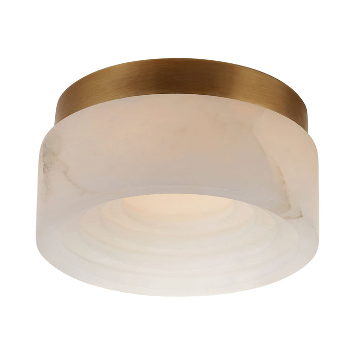 Otto LED Semi Flush Mount Ceiling Light in Antique-Burnished Brass (Mini).