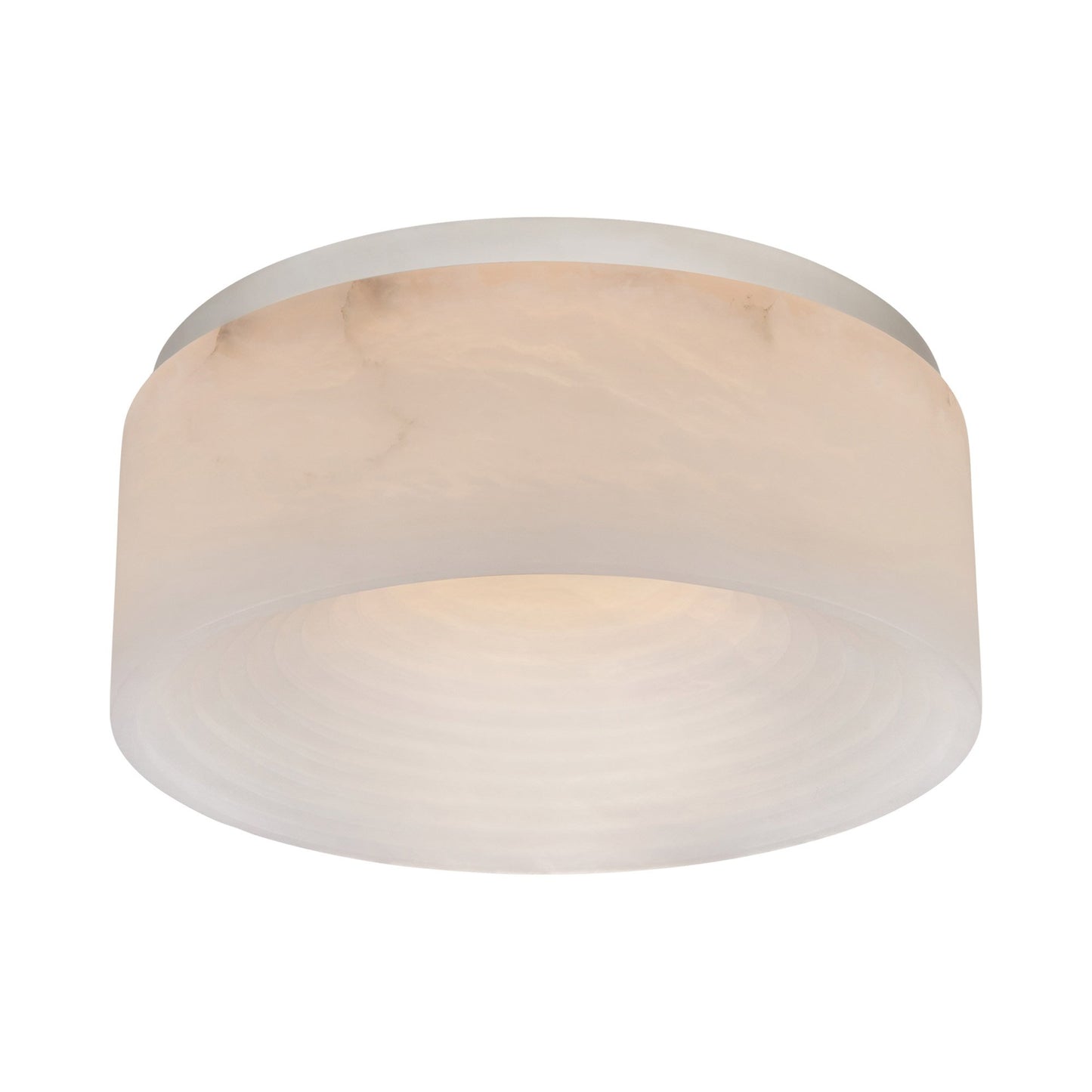 Otto LED Semi Flush Mount Ceiling Light in Polished Nickel (Medium).