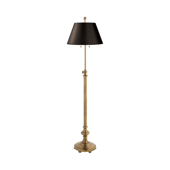 Overseas Adjustable Club Floor Lamp in Black Paper.