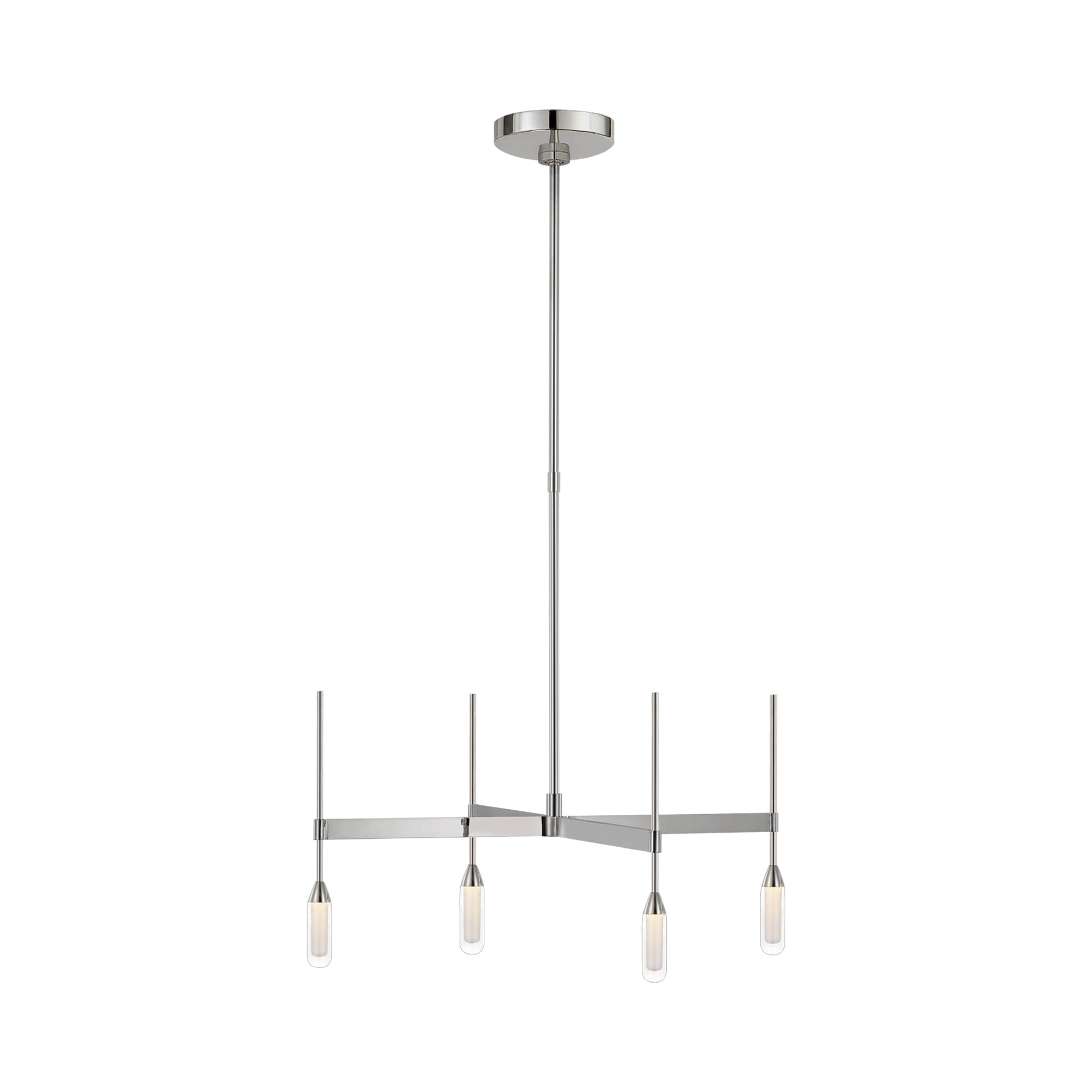 Overture Grande LED Chandelier in Polished Nickel (Downlight).