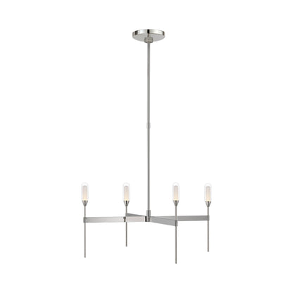 Overture Grande LED Chandelier in Polished Nickel (Uplight).