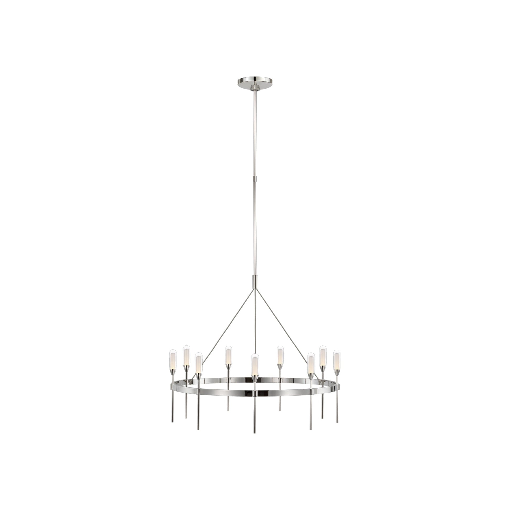 Overture LED Chandelier in Polished Nickel (Medium).
