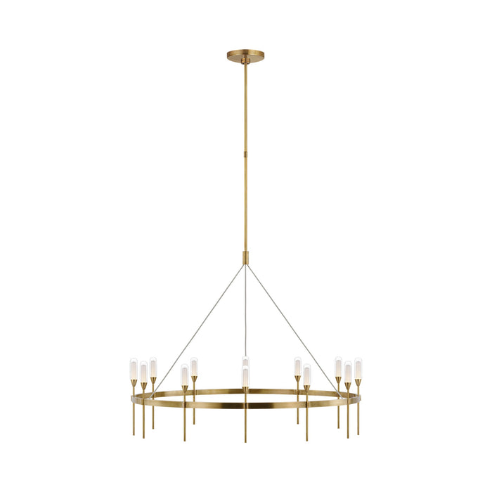 Overture LED Chandelier in Natural Brass (X-Large).