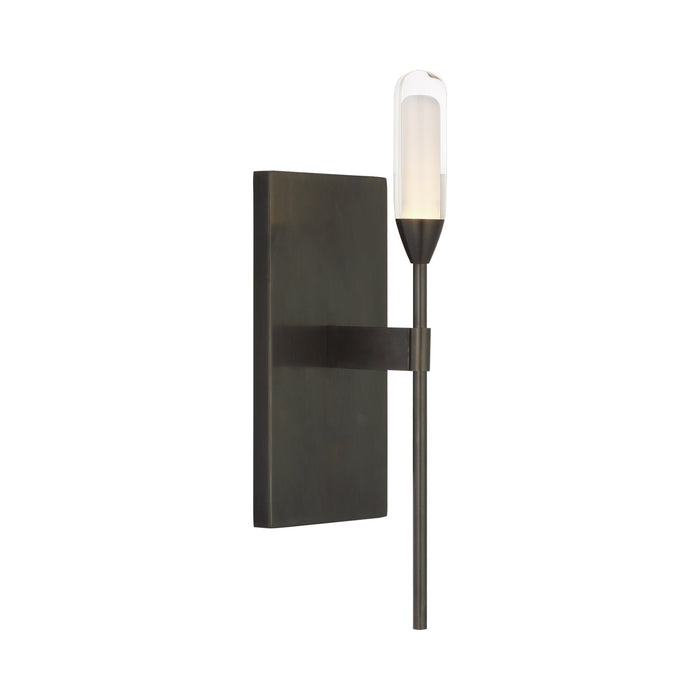 Overture LED Wall Light in Bronze.