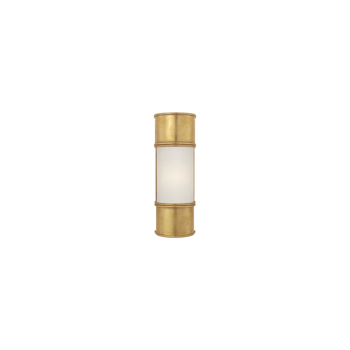 Oxford Bath Wall Light in Antique-Burnished Brass (Small).