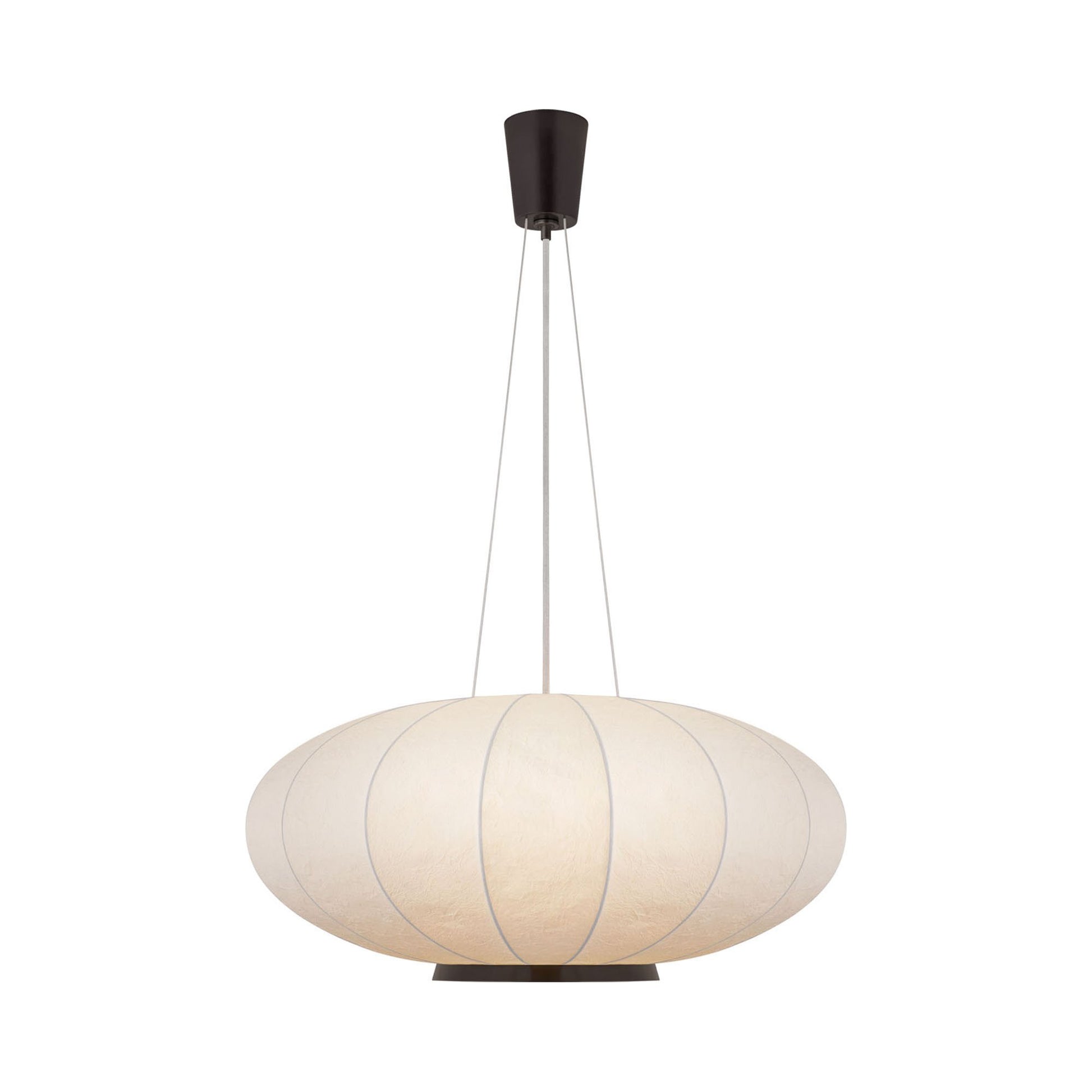 Paper Moon Pendant Light in Bronze (Large).