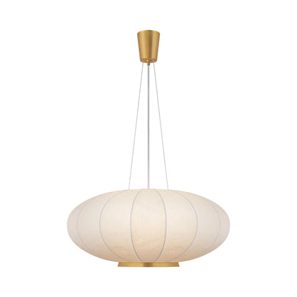 Paper Moon Pendant Light in Soft Brass (Large).