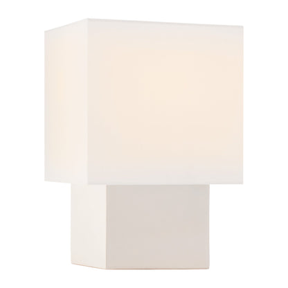 Pari Square Table Lamp in Ivory (Small).