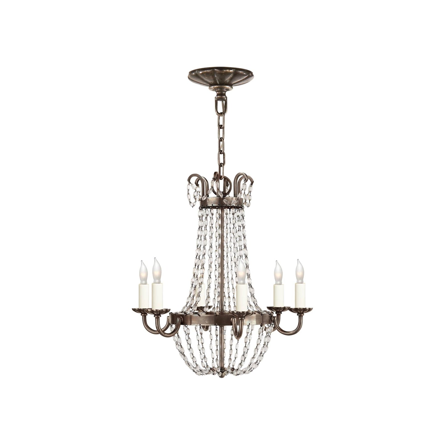 Paris Flea Market Chandelier in Sheffield Silver (Petite).