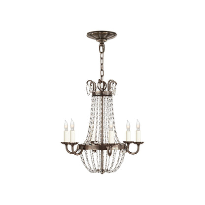 Paris Flea Market Chandelier in Sheffield Silver (Petite).