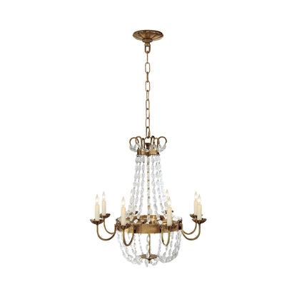 Paris Flea Market Chandelier in Antique-Burnished Brass (Medium).