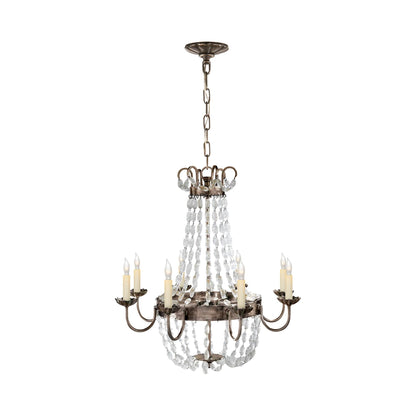 Paris Flea Market Chandelier in Sheffield Silver (Medium).