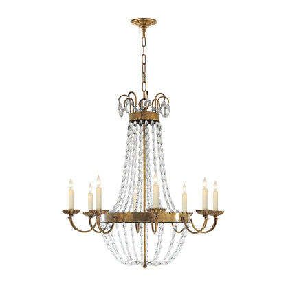 Paris Flea Market Chandelier in Antique-Burnished Brass (Large).