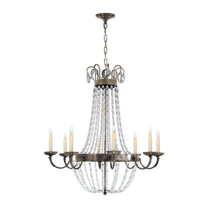 Paris Flea Market Chandelier in Sheffield Silver (Large).