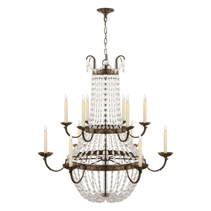 Paris Flea Market Chandelier in Sheffield Silver (Grande).