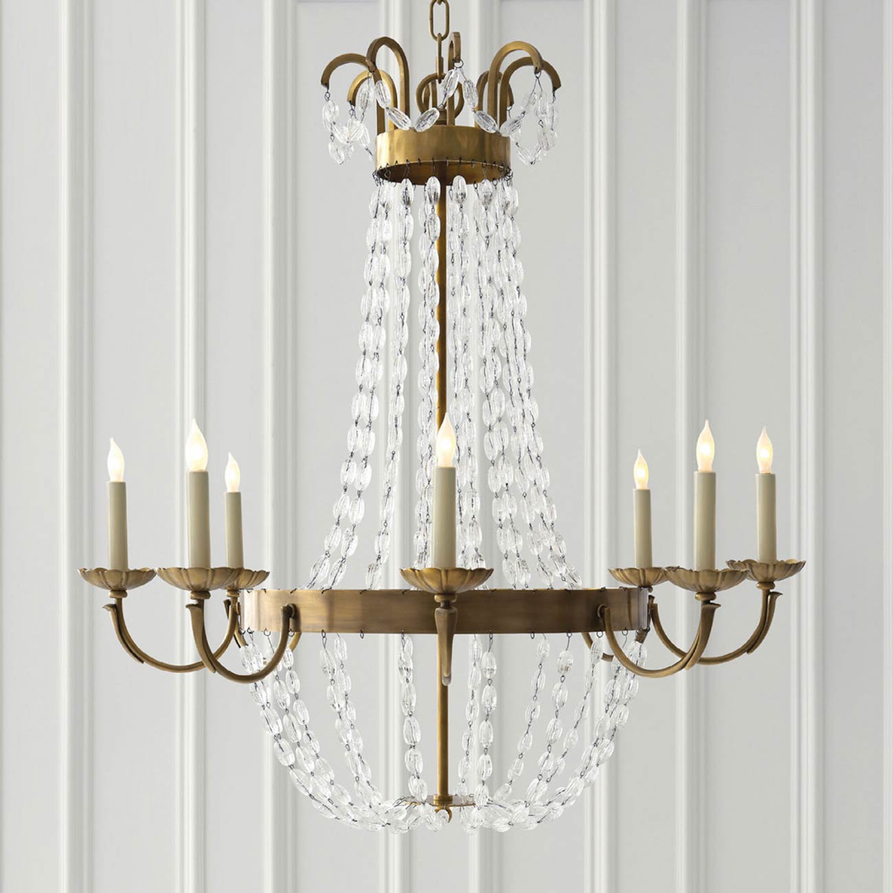 Paris Flea Market Chandelier in Detail.