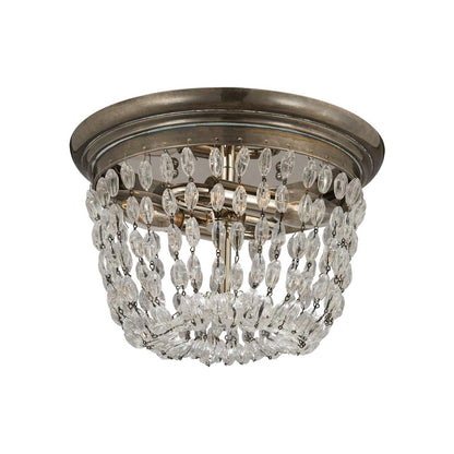 Paris Flea Market Flush Mount Ceiling Light in Sheffield Silver (Small).