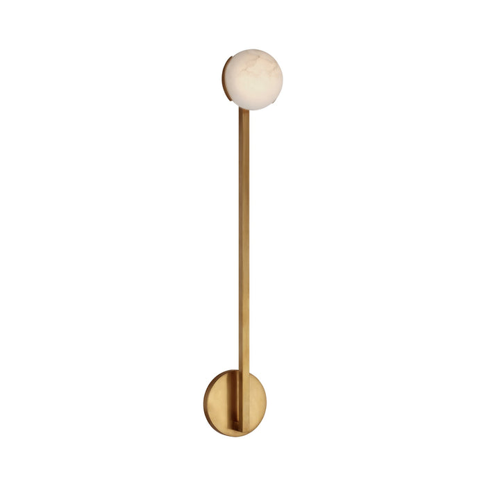 Pedra LED Wall Light in Antique-Burnished Brass.