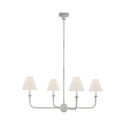 Piaf Chandelier in Plaster White (39-Inch/4-Light).