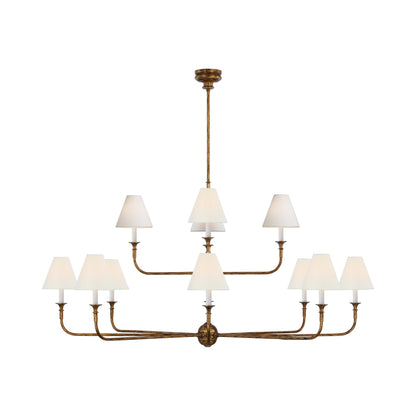 Piaf Chandelier in Antique Gild (58-Inch/12-Light).