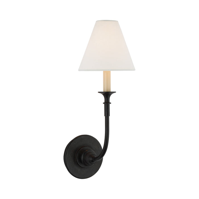 Piaf Wall Light in Aged Iron (1-Light).