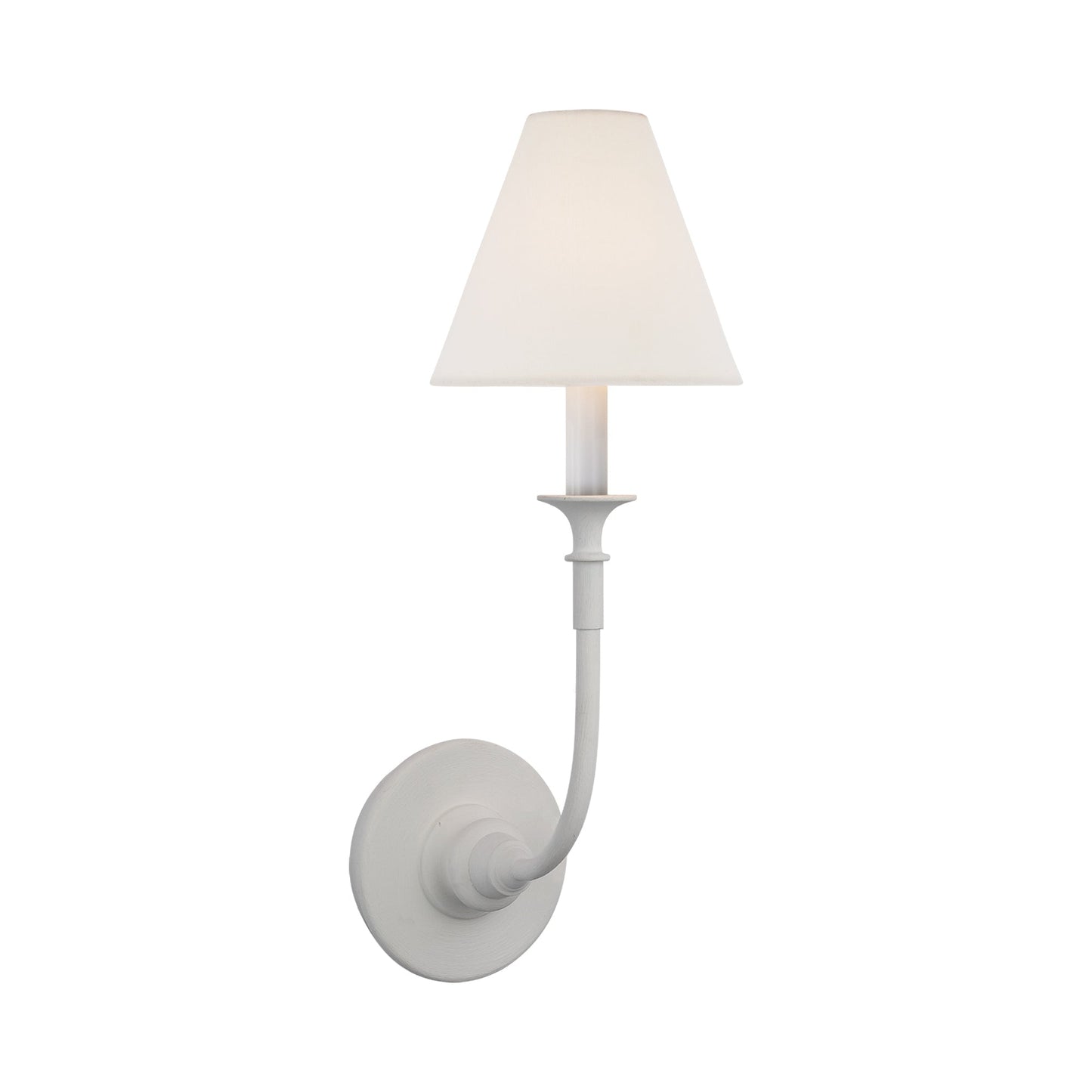 Piaf Wall Light in Plaster White (1-Light).