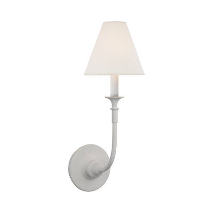 Piaf Wall Light in Plaster White (1-Light).