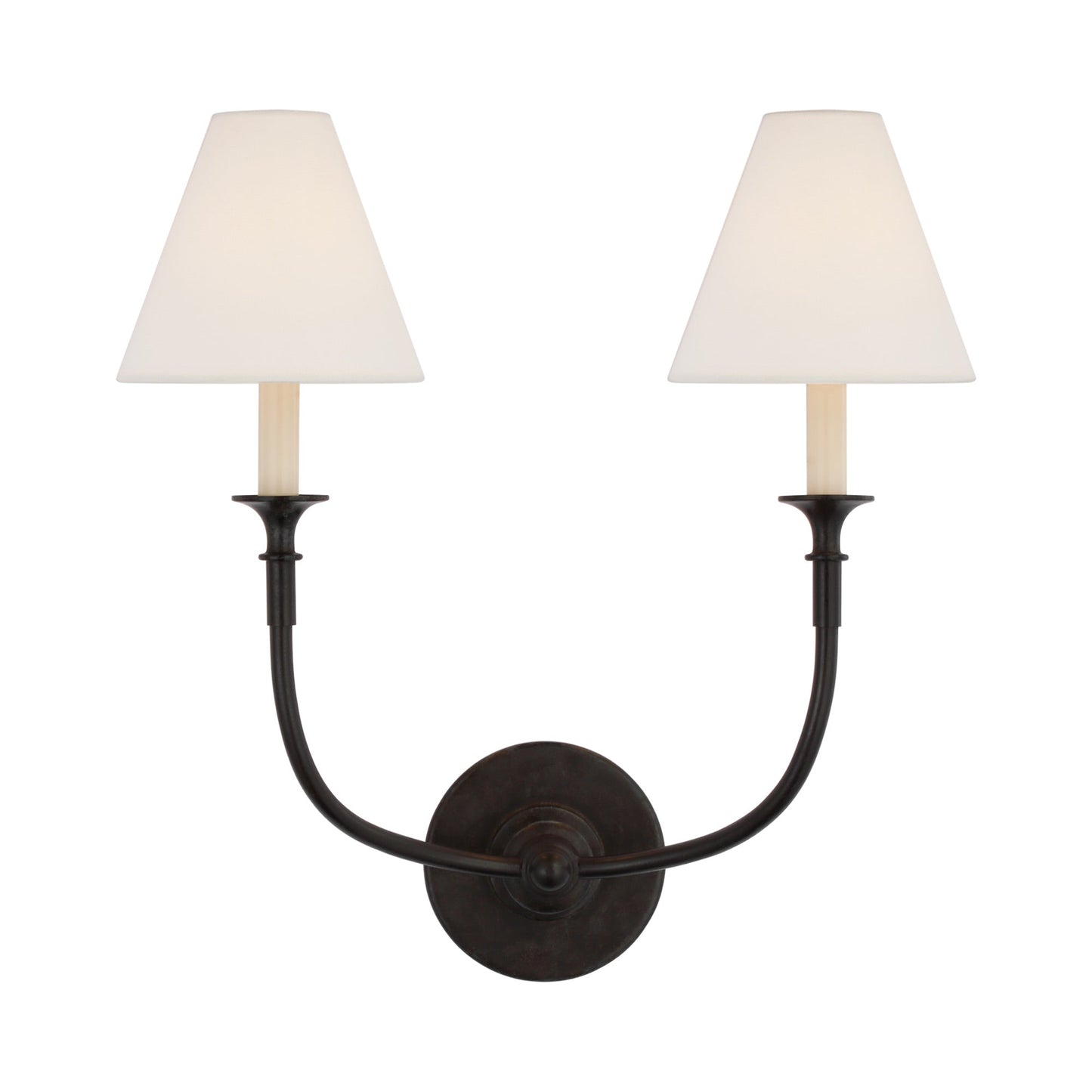 Piaf Wall Light in Aged Iron (2-Light).