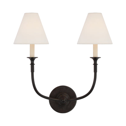 Piaf Wall Light in Aged Iron (2-Light).