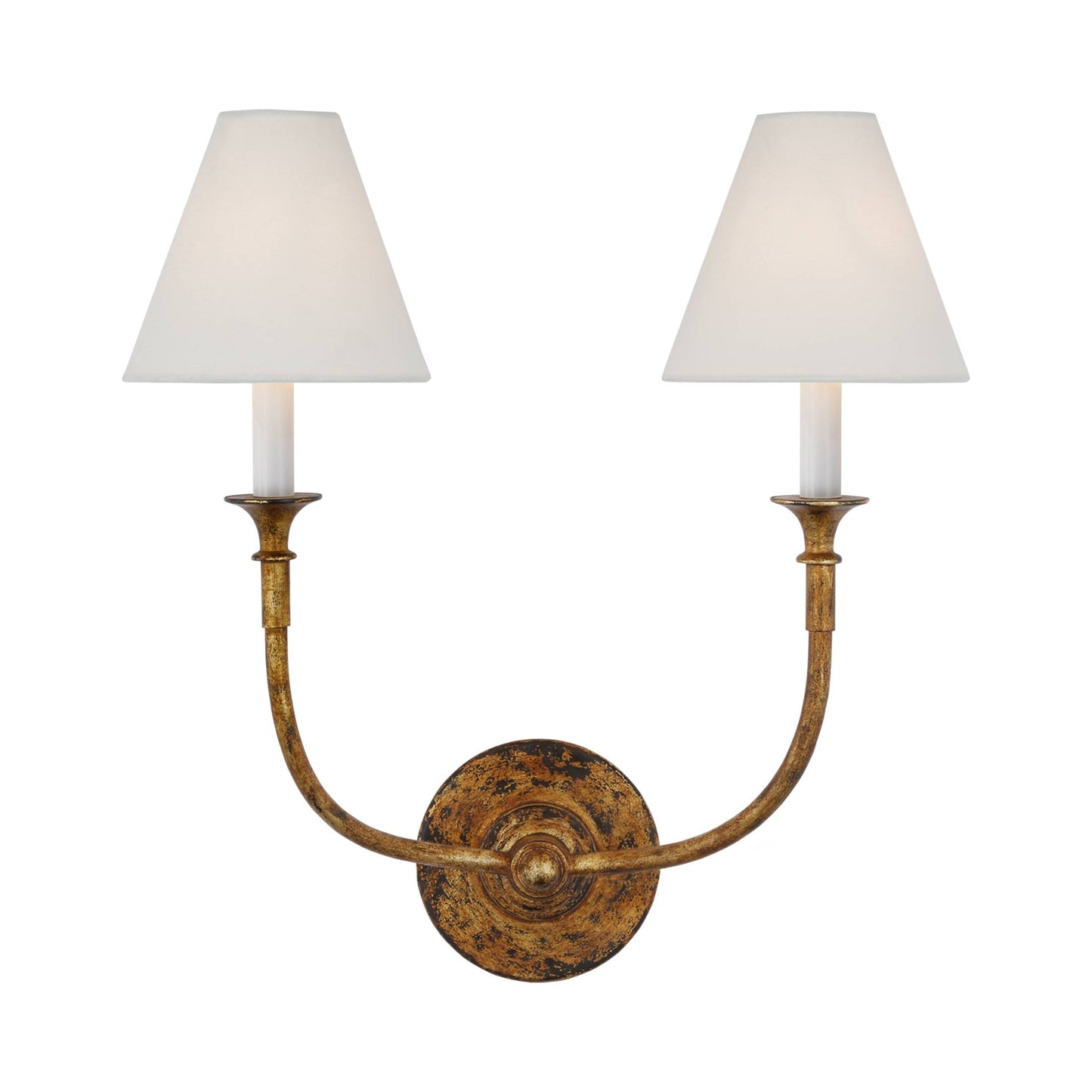 Piaf Wall Light in Antique Gild (2-Light).