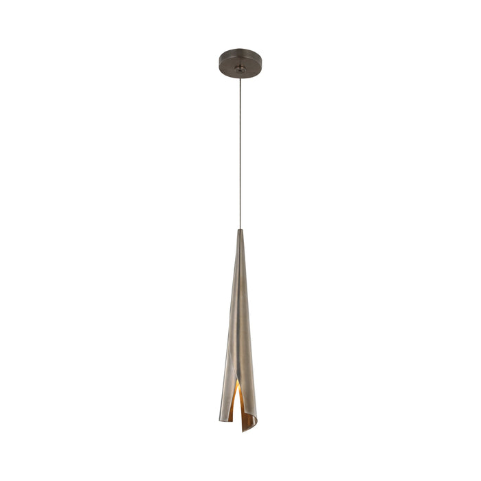 Piel LED Pendant Light in Pewter (X-Small).