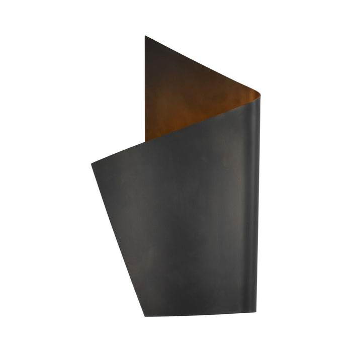 Piel Wrapped LED Wall Light in Left/Bronze.