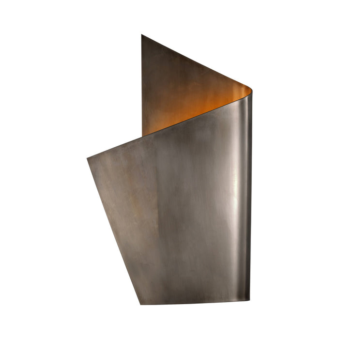 Piel Wrapped LED Wall Light in Left/Pewter.