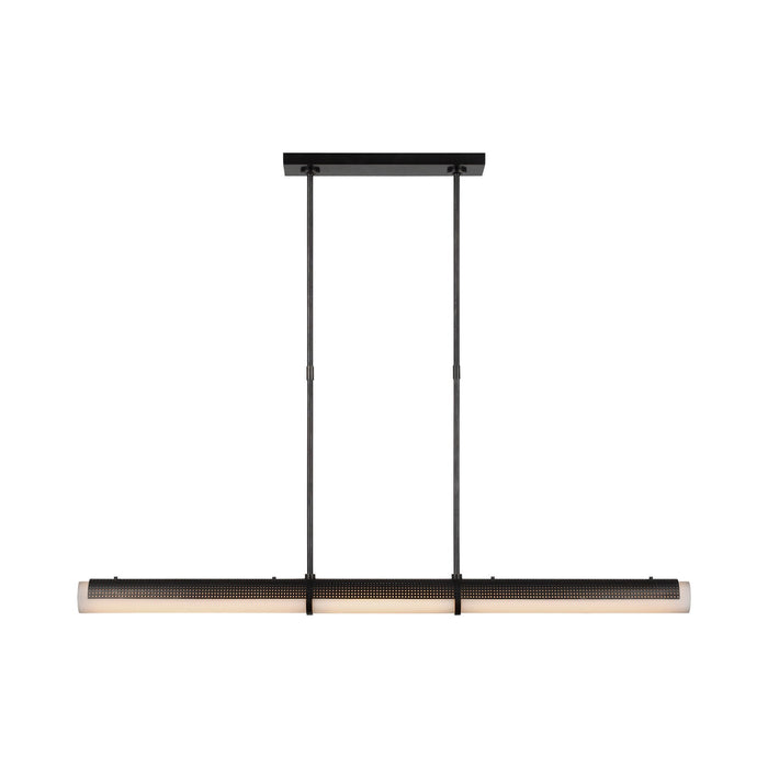 Precision LED Linear Chandelier in Bronze.