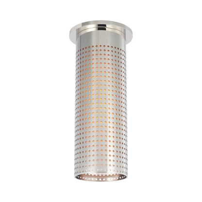 Precision Monopoint LED Flush Mount Ceiling Light in Polished Nickel (Large).