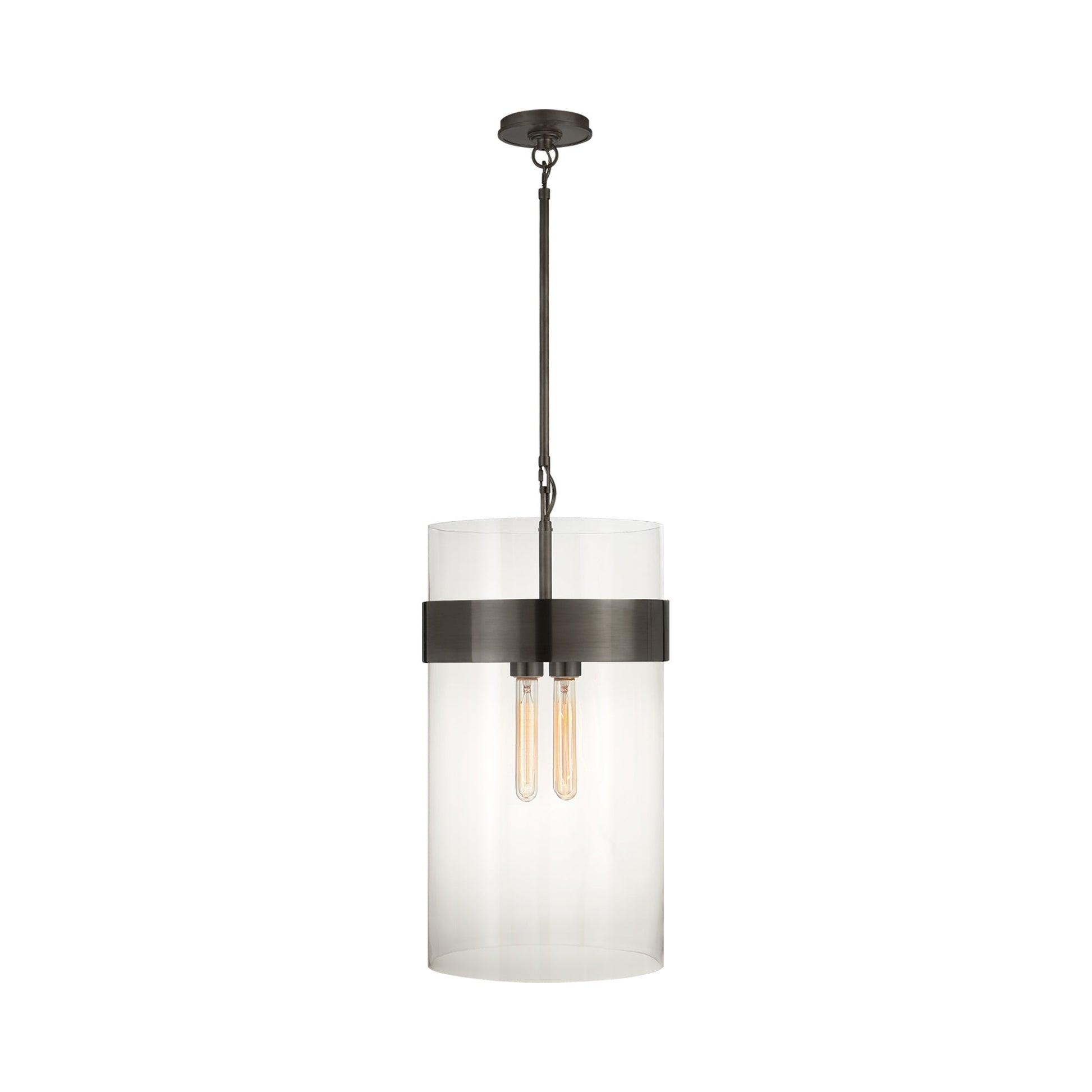 Presidio Pendant Light in Bronze/Clear Glass (Medium).