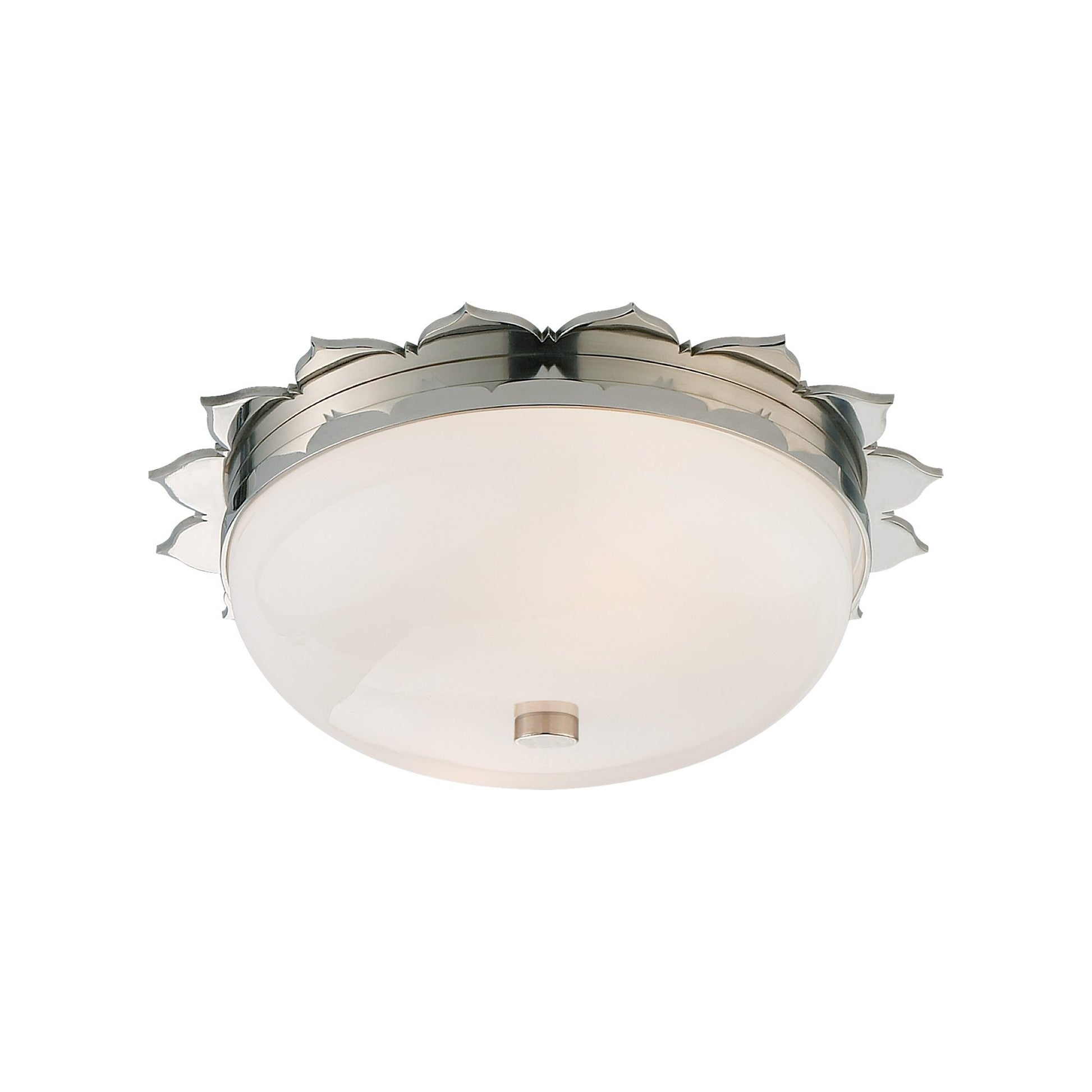 Rachel Flush Mount Ceiling Light in Polished Nickel (Small).
