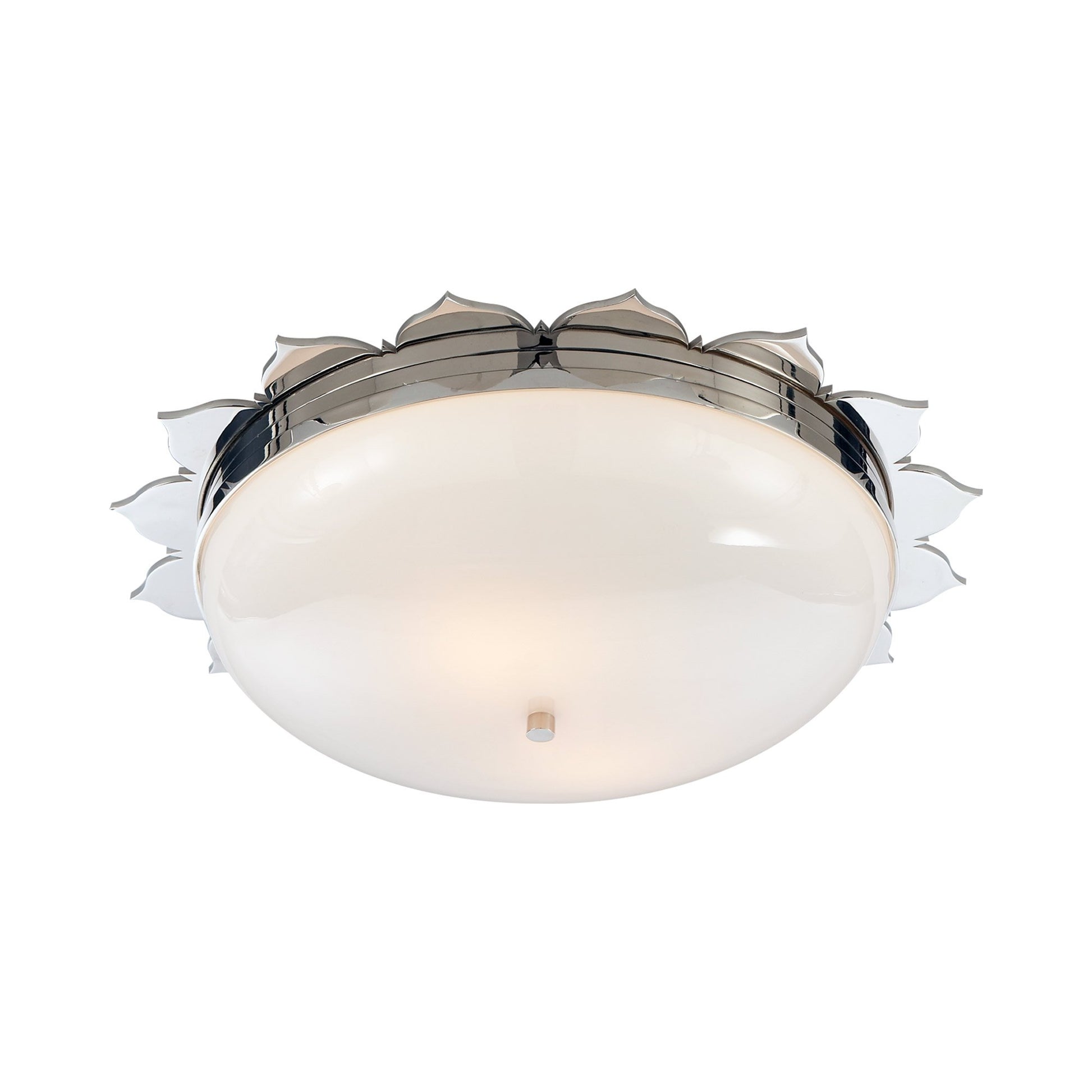 Rachel Flush Mount Ceiling Light in Polished Nickel (Large).