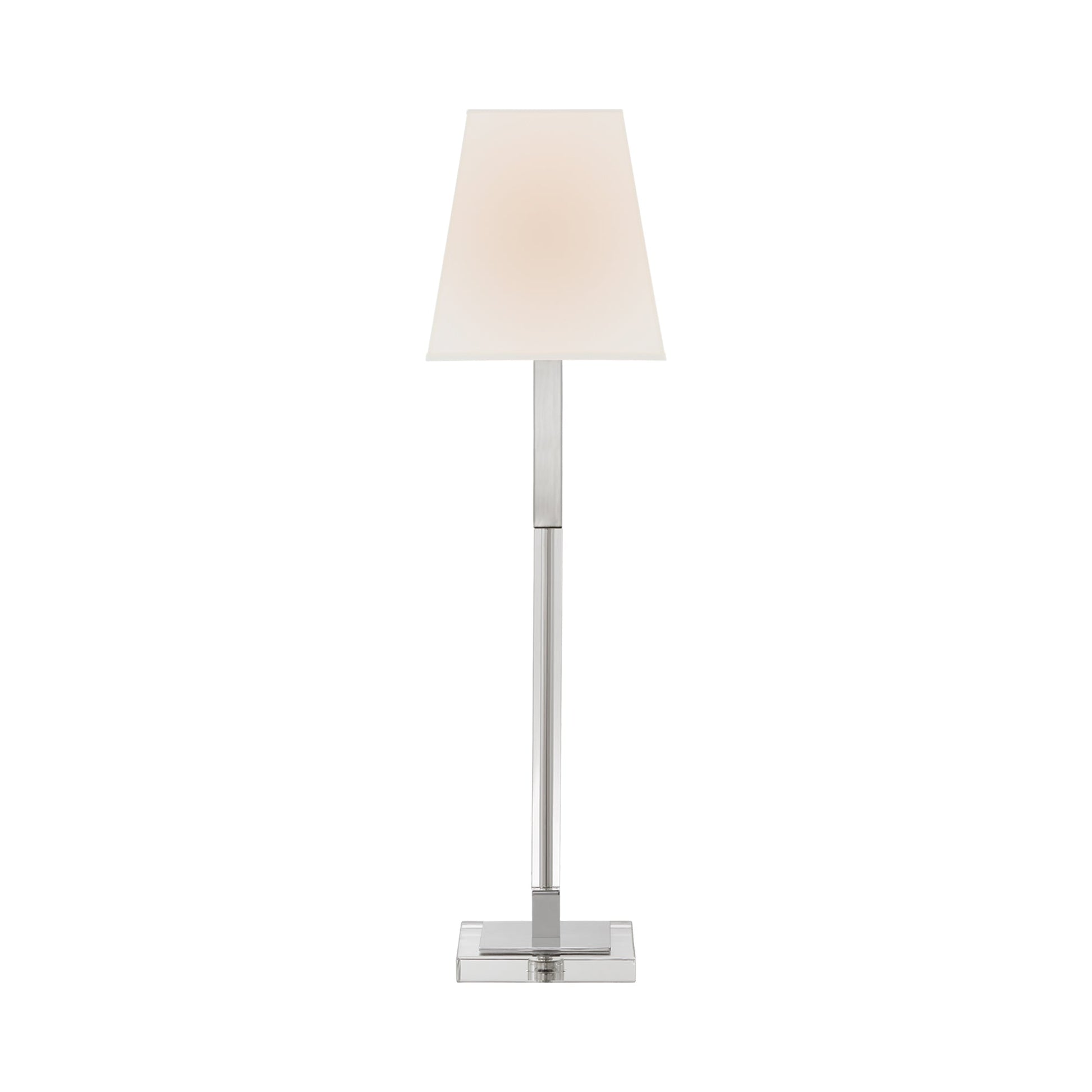 Reagan Buffet Table Lamp in Polished Nickel.