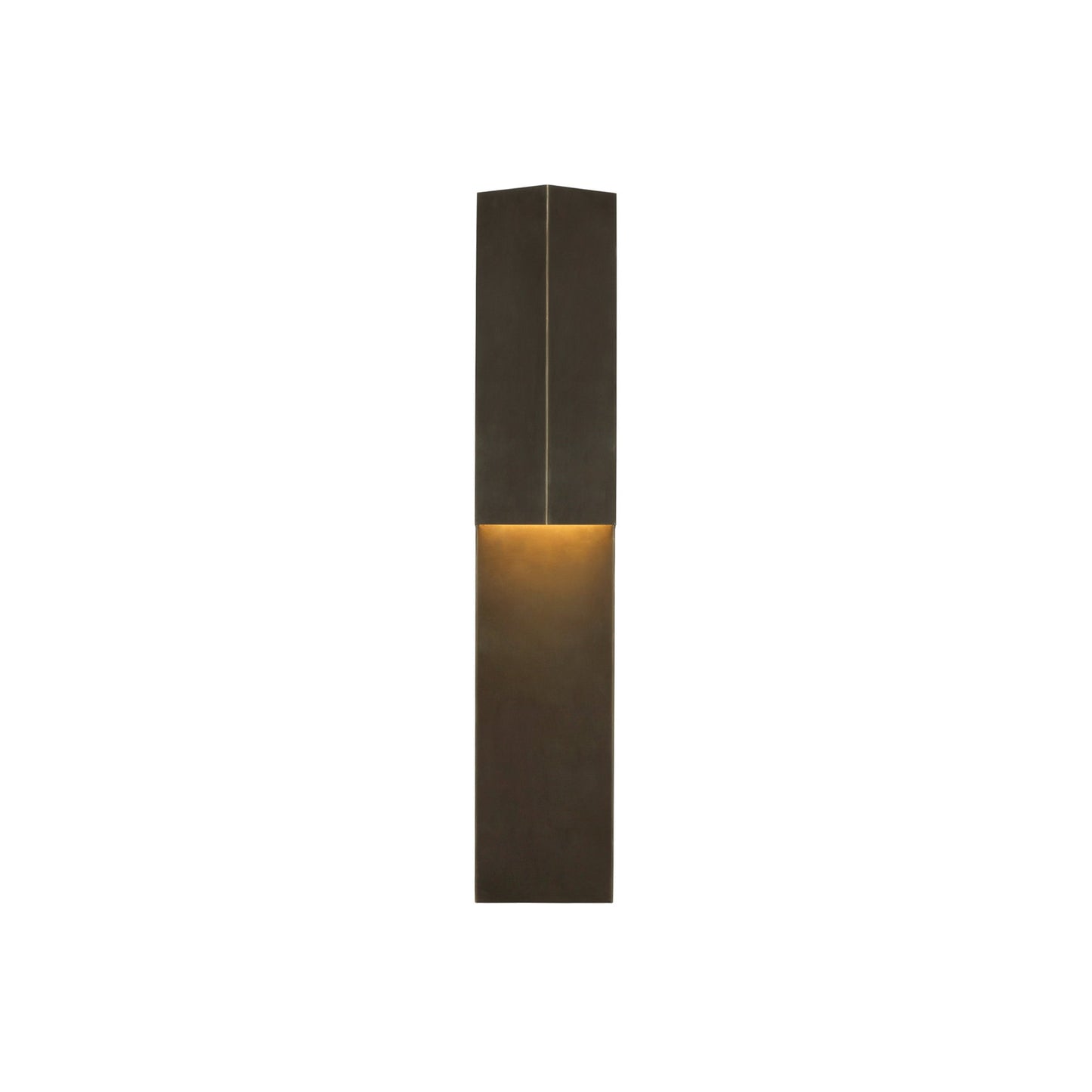 Rega Folded LED Wall Light in Bronze (Medium).